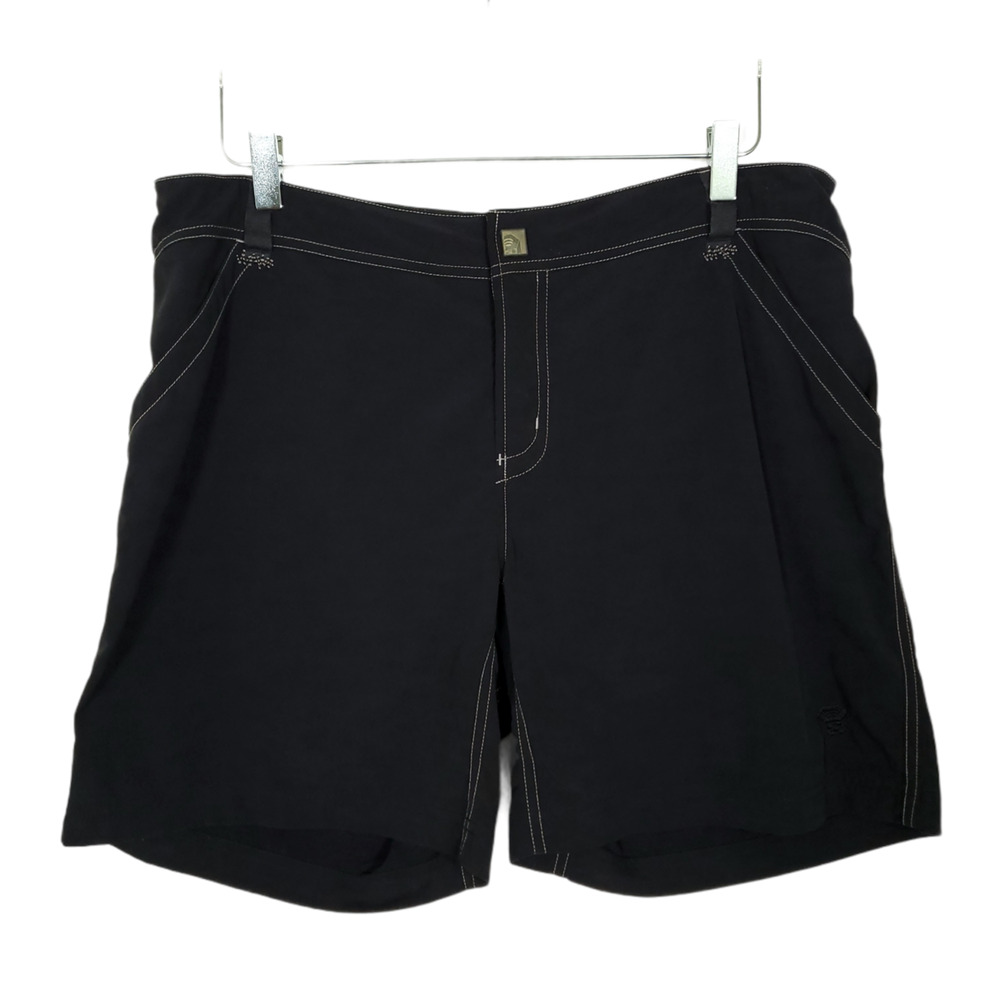 Mountain Hardwear Hiking Shorts 12 Black Mid Rise